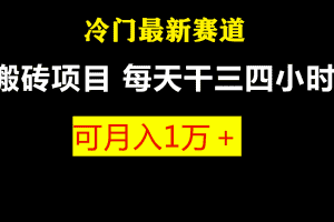 (6665期)最新冷门游戏搬砖项目,零基础也能玩(附教程+软件)