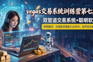 （19267期） 【3天学会手工单交易】Vegas交易技术+聪明软件，日赚50-1000U， 长期稳定，小白轻松上手